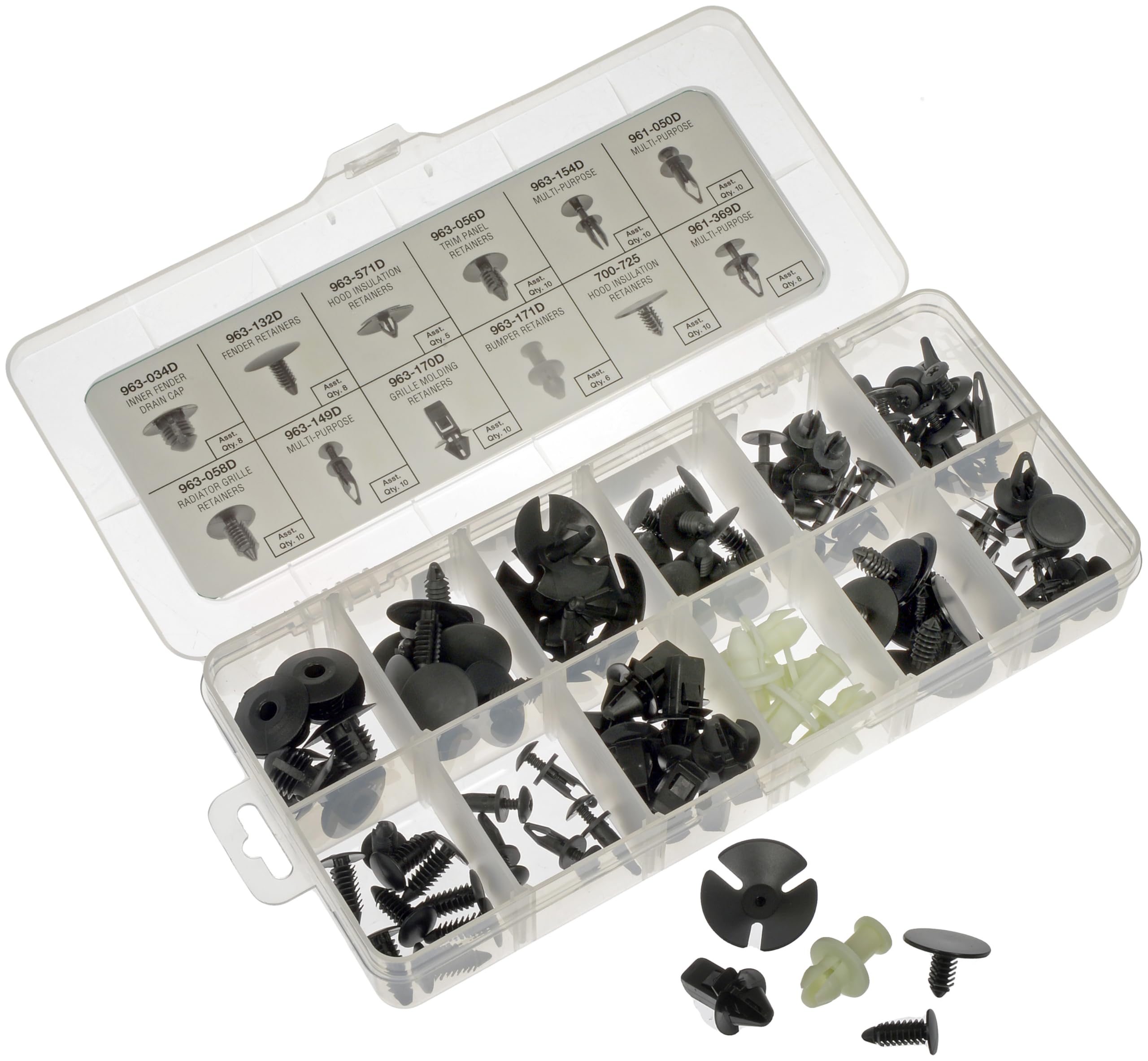 Amazon.com: Dorman 030-743 Body Fastener Tech Tray, 95 Piece